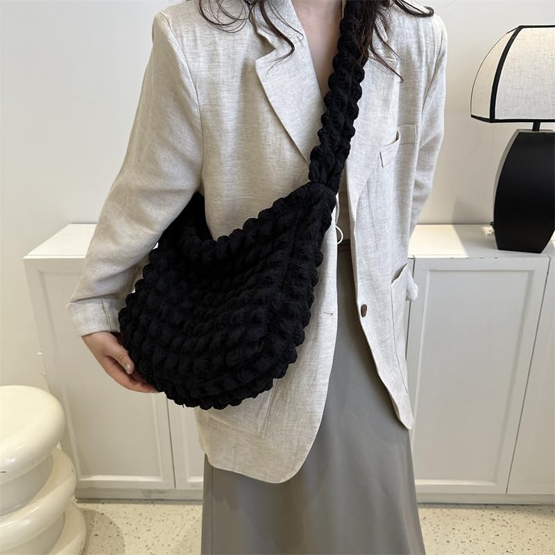 POUF - Bolso Bandolera de Cuadros