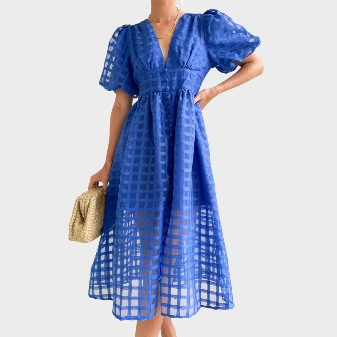 Julia | Lace dress with flared sleeves