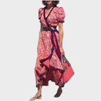 Sylvie | Long dress with flared sleeves