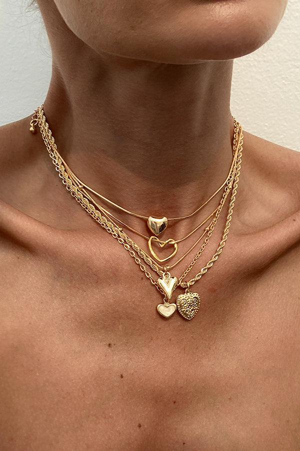 Collar de Aleación de Varias Capas Elegante