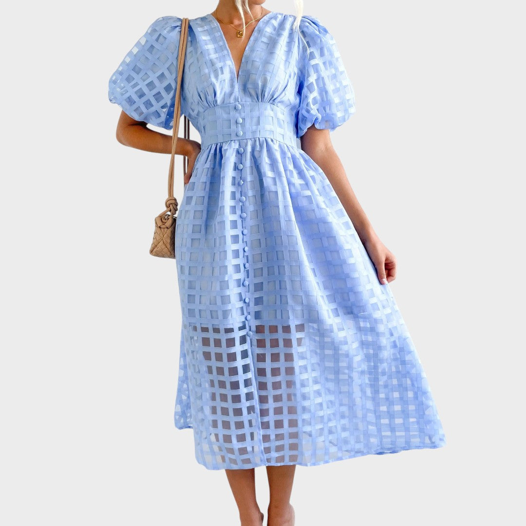 Julia | Lace dress with flared sleeves