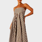 Look | Strapless Maxi Dress