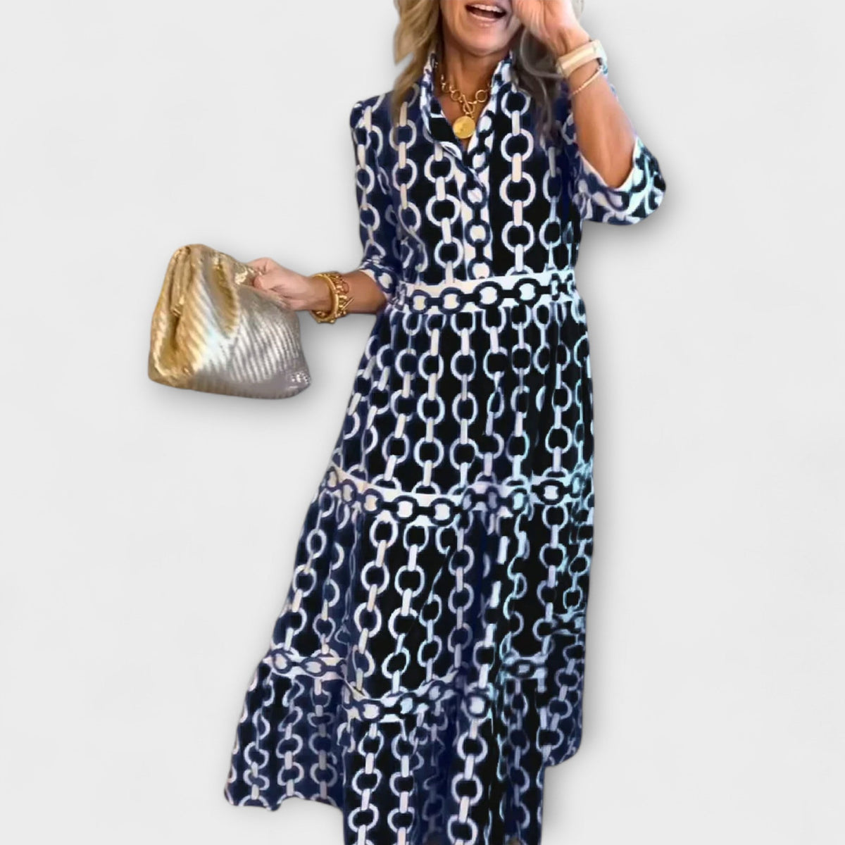 Jude | Half-Sleeve Midi Dress