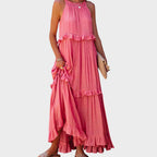 Landry | Vestido Sin Mangas Con Ribete De Volantes