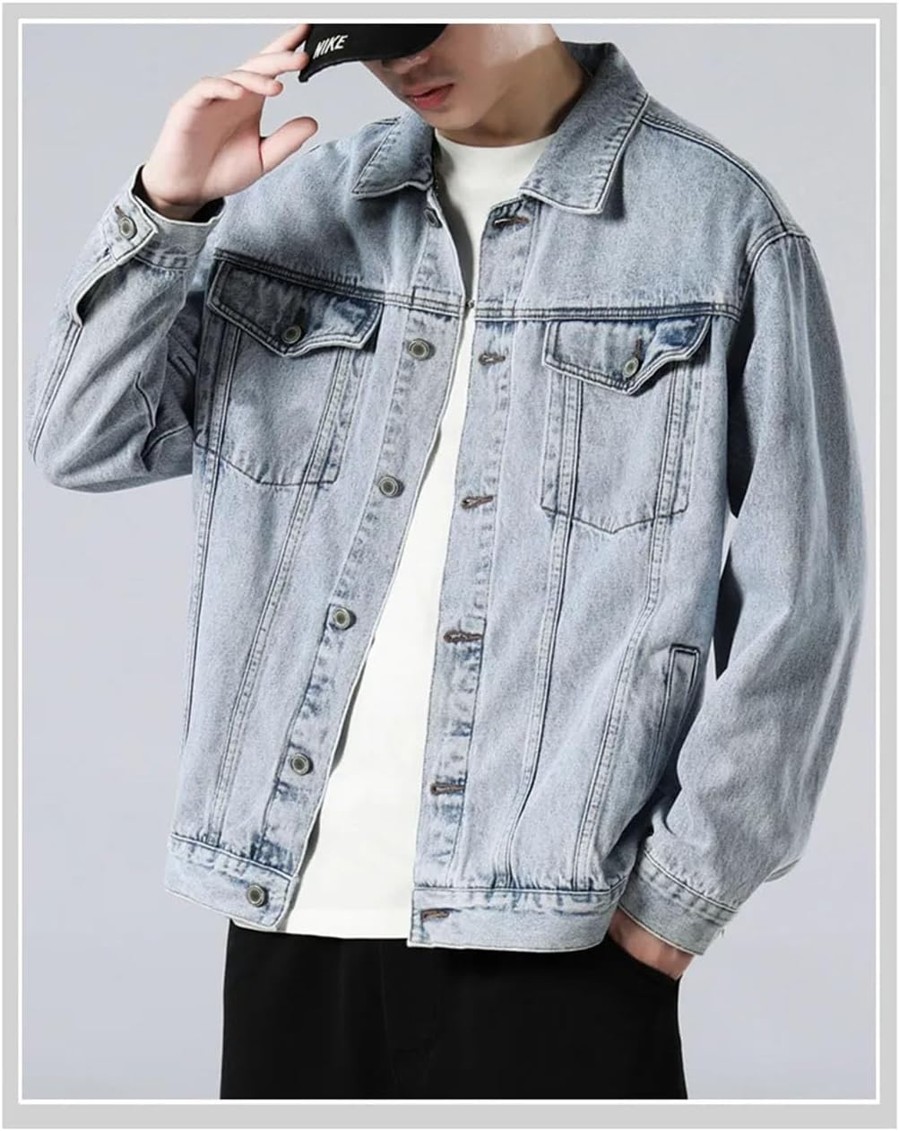 Chaqueta de mezclilla para hombre - Estilo moderno y cómodo
