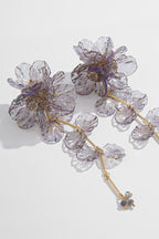 Pendientes de Sirena con Borlas Florales Nacaradas