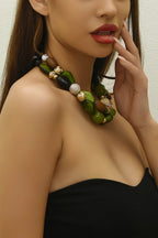 Collar de Resina Estilo Bosque Bohemio