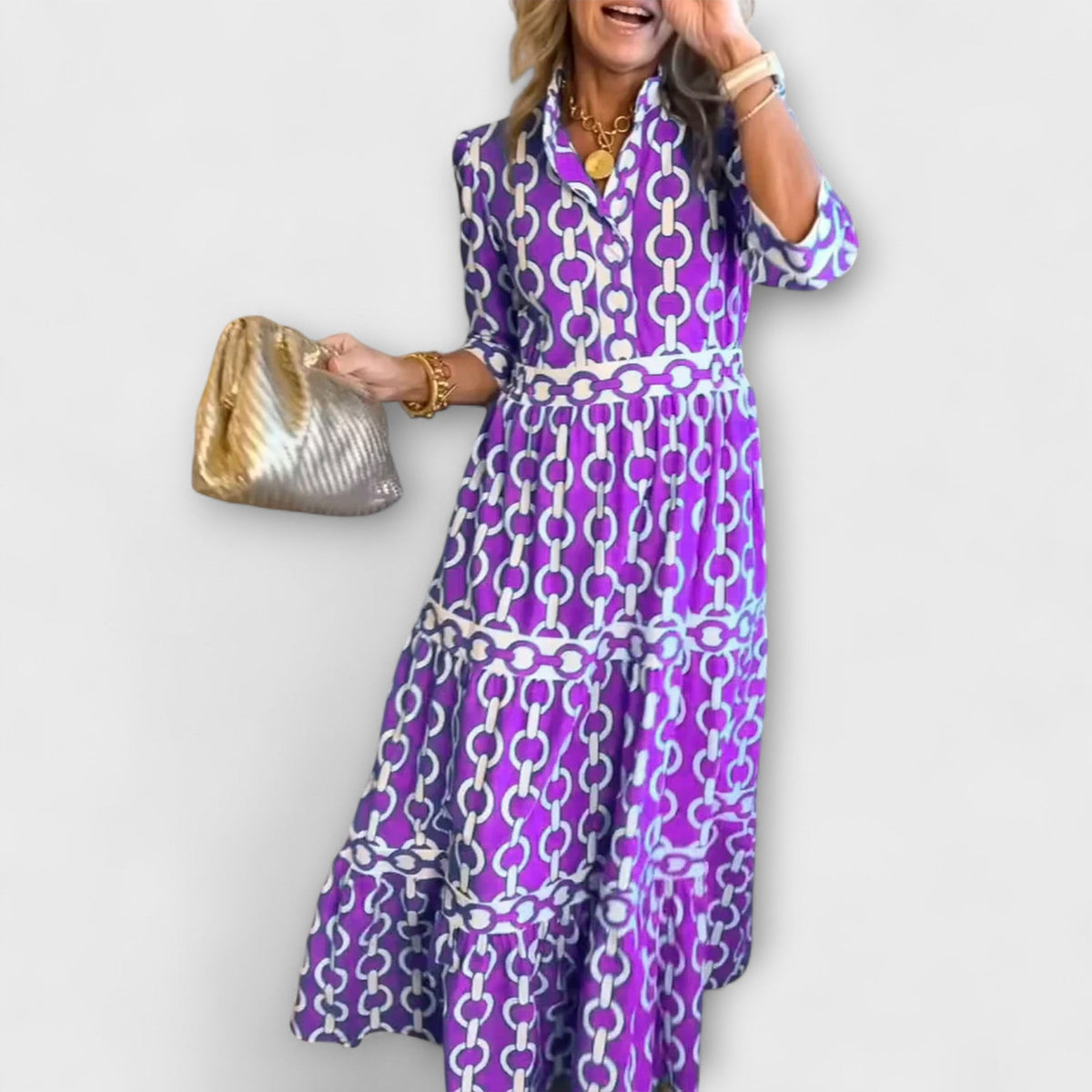 Jude | Half-Sleeve Midi Dress