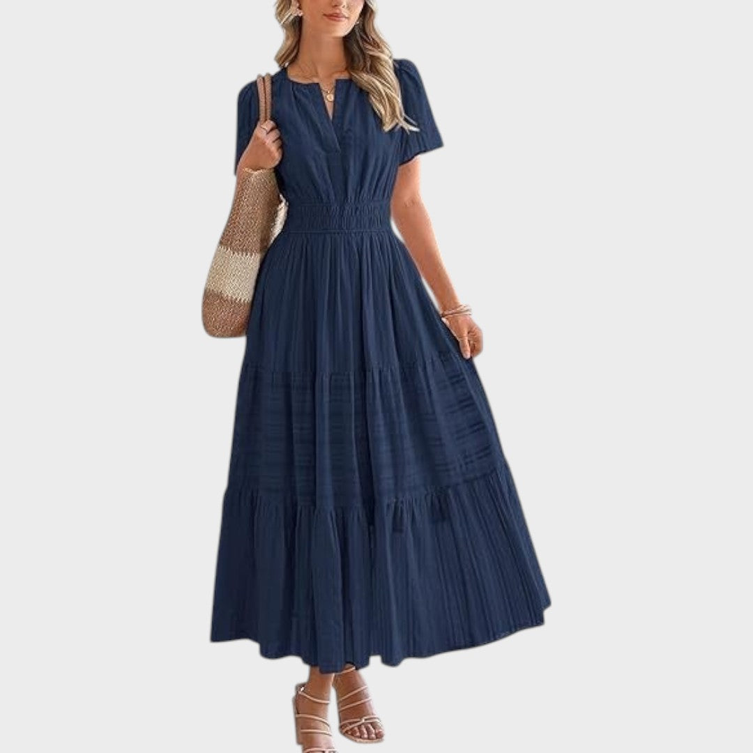 Zaza | Robe longue avec taille élastique