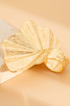 Anillo de Aleación con Forma de Hoja de Ginkgo
