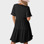 Barbara | Casual V-neck mini dress
