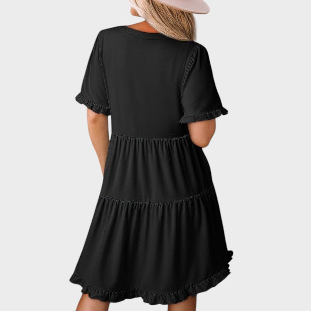 Barbara | Casual V-neck mini dress