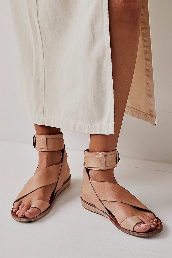 Sandalias de Playa Retro con Borlas Estilo Romano