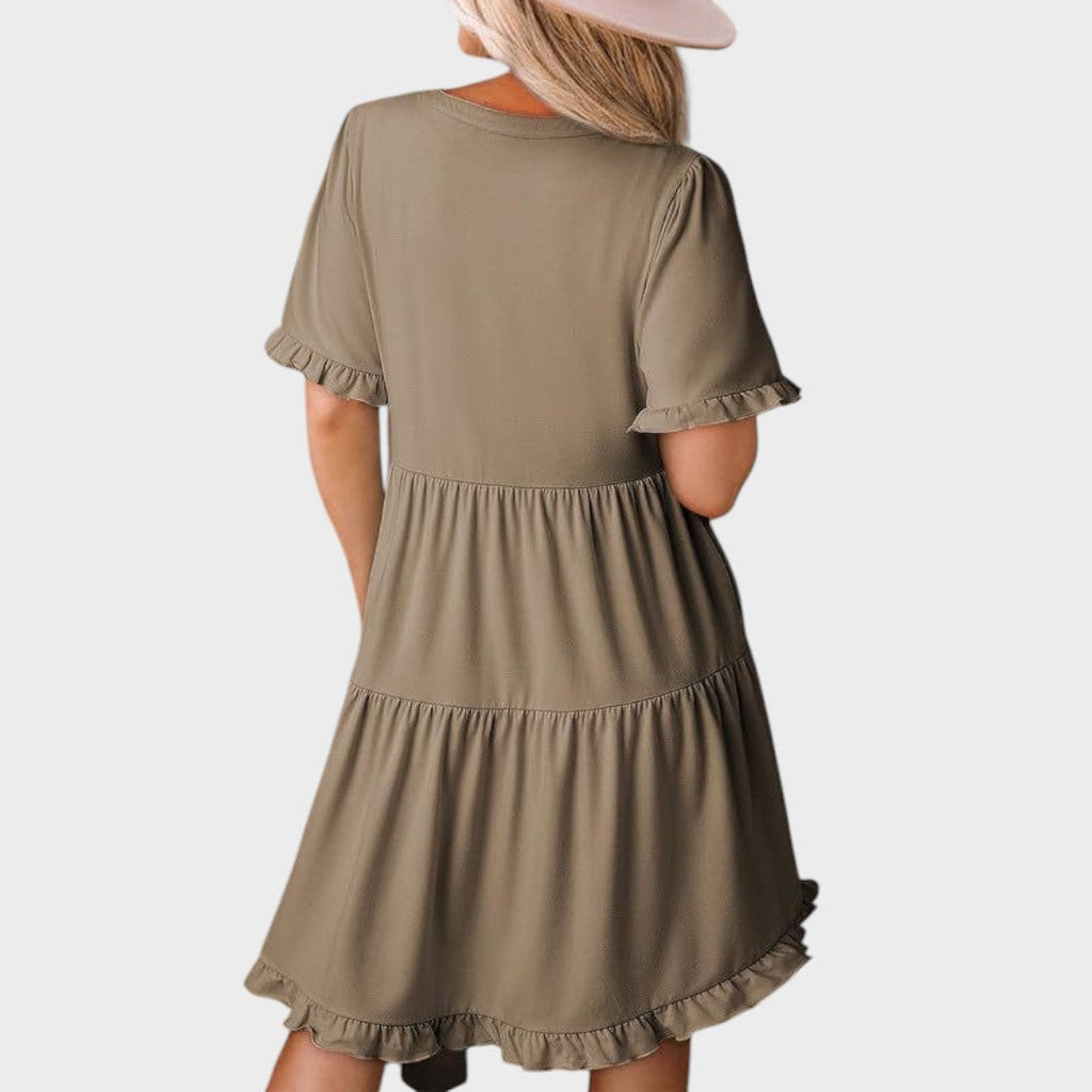 Barbara | Casual V-neck mini dress