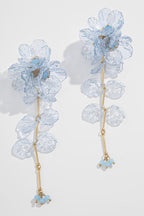 Pendientes de Sirena con Borlas Florales Nacaradas