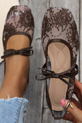 Zapatos Planos Informales con Lentejuelas Bordadas