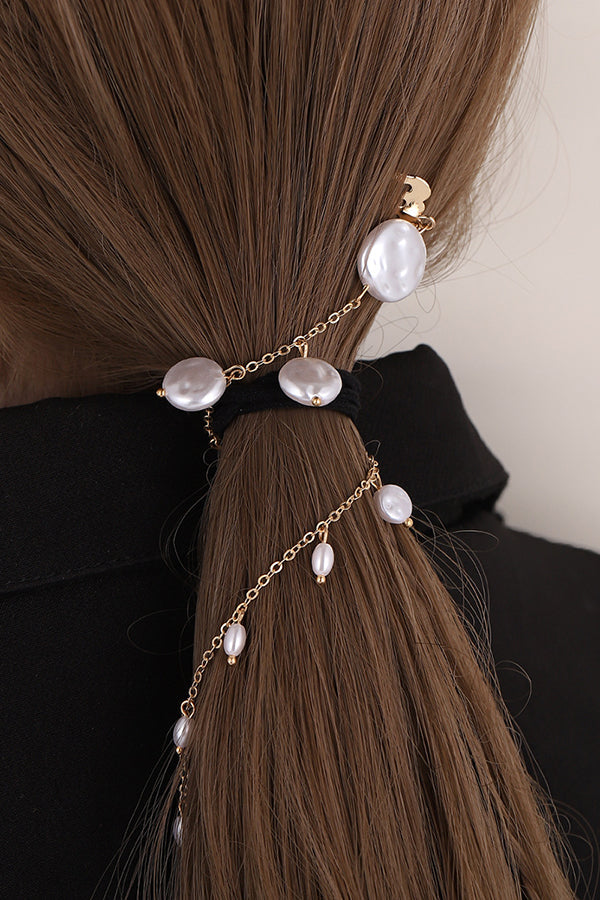 Complemento de Pelo con Cadena de Serpiente y Brillantes