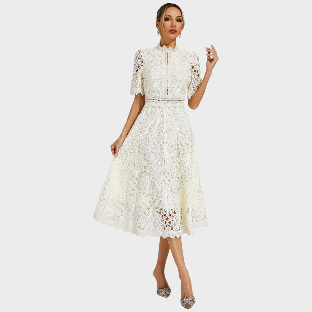 Carmen | Robe Midi en Dentelle