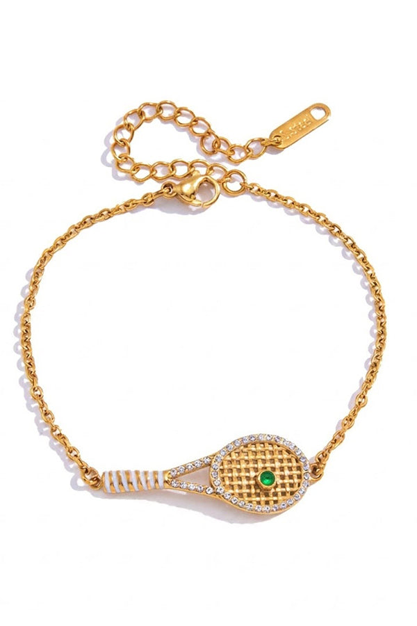 Pulsera Elegante de Acero Inoxidable y Circonita