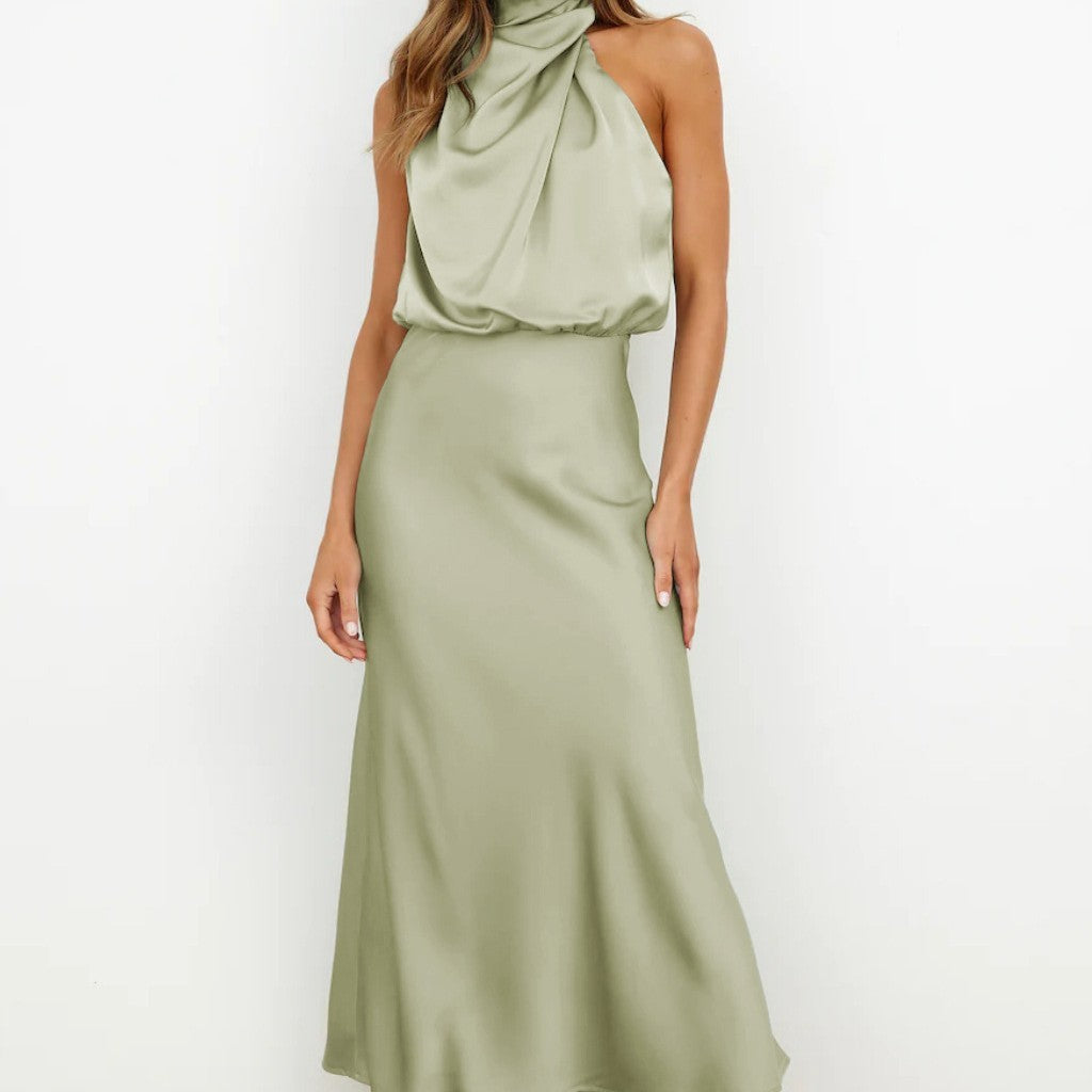 Chantal | Elegant Satin Dress