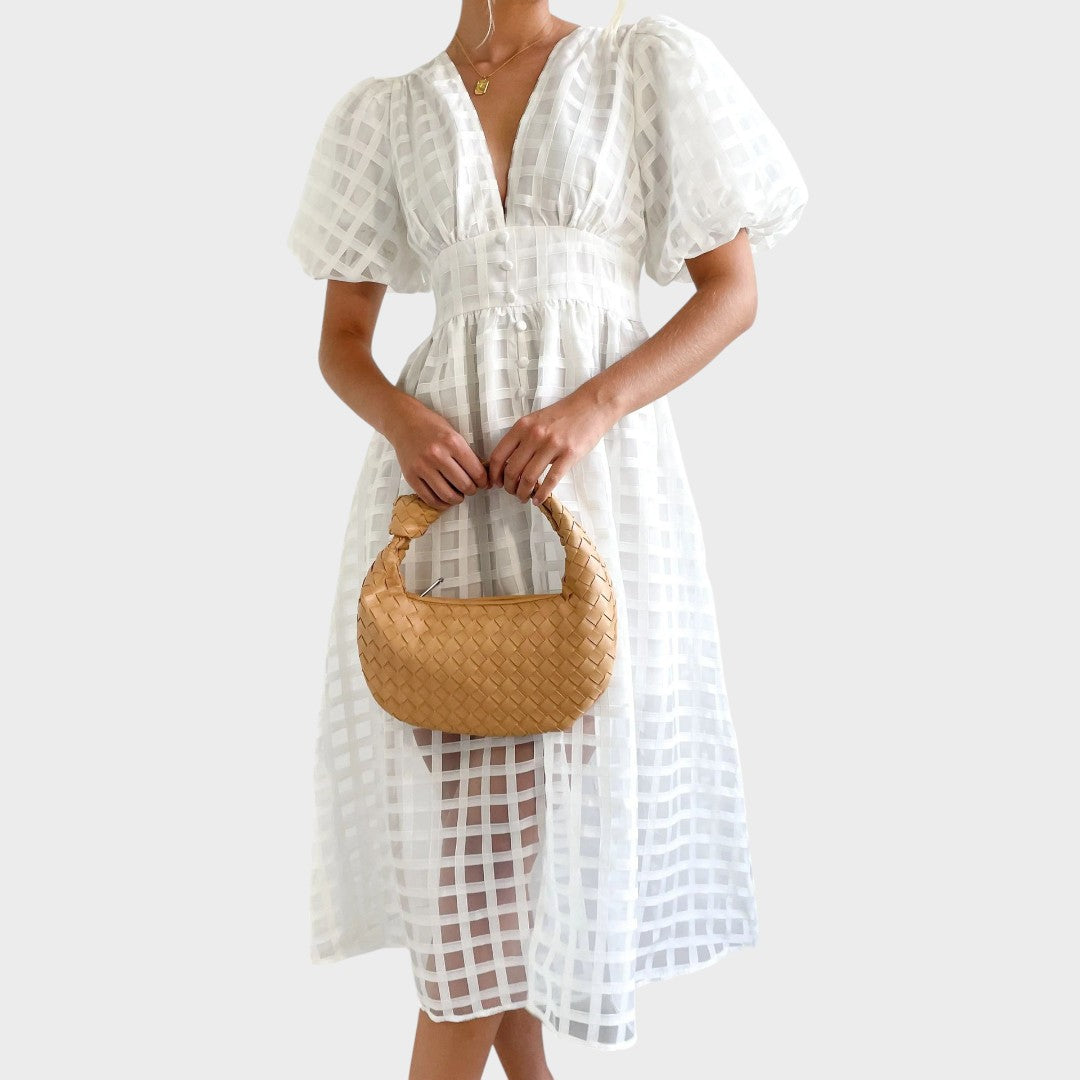 Julia | Lace dress with flared sleeves