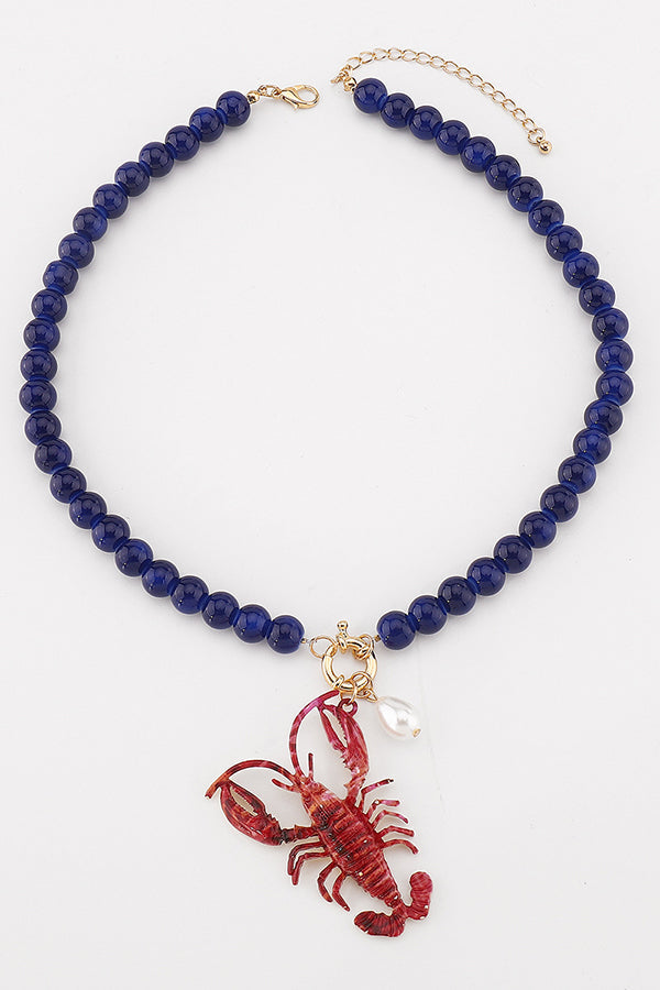 Pendientes y Collar de Langosta de Temporada
