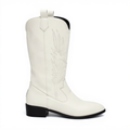 Genoveva - Bota Campera Media Caña Elegante y Brillante de Tacón