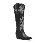 Meyla - Bota Campera Vintage Alta de Estampado