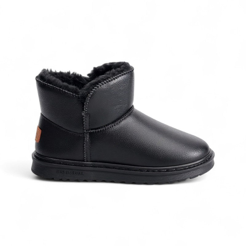 Hyra - Bota Forrada Negro de Símil Piel de Tendencia