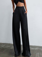 Pantalón de Vestir Ancho Oversize de Satén