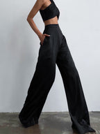 Pantalón de Vestir Ancho Oversize de Satén