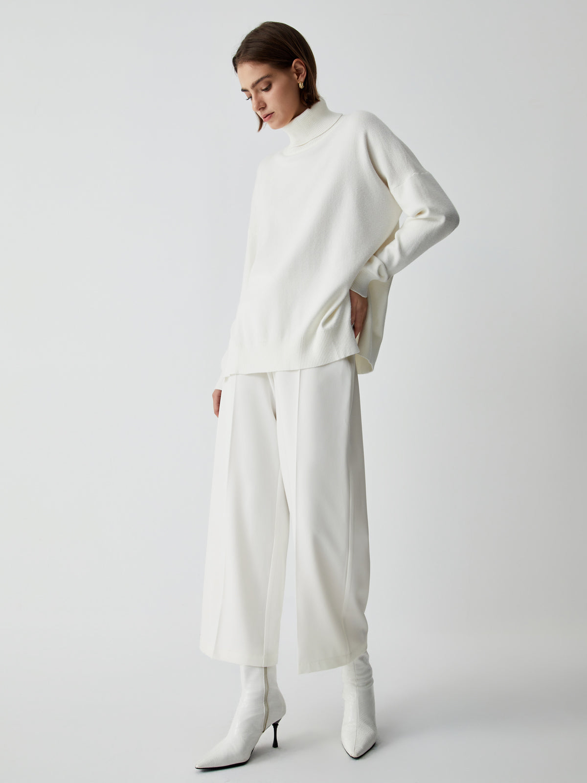 Pantalón Culotte Ancho Semitransparente
