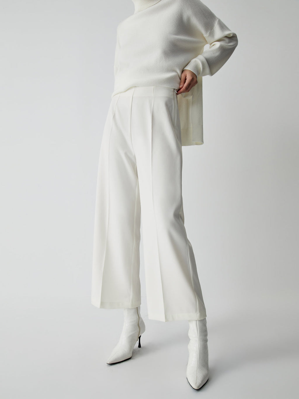 Pantalón Culotte Ancho Semitransparente