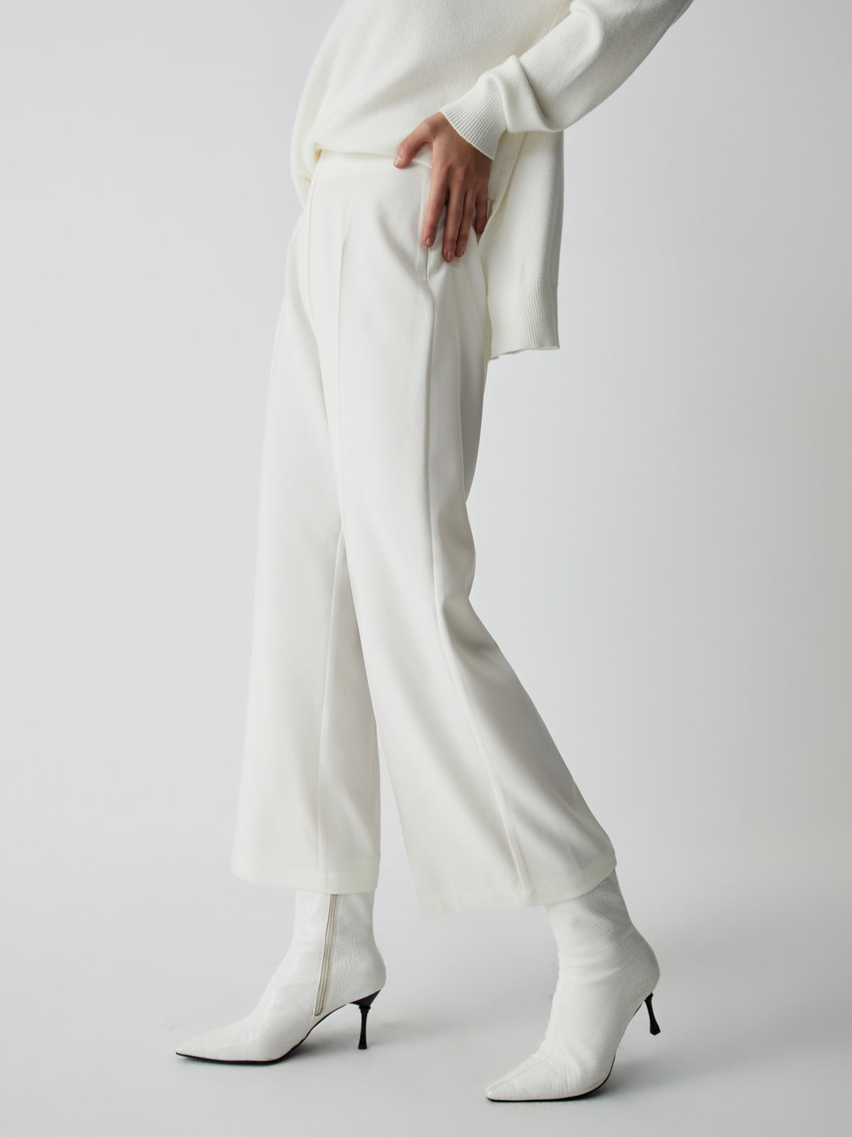 Pantalón Culotte Ancho Semitransparente
