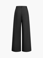 Pantalón Ancho Liso Sin Cinturón