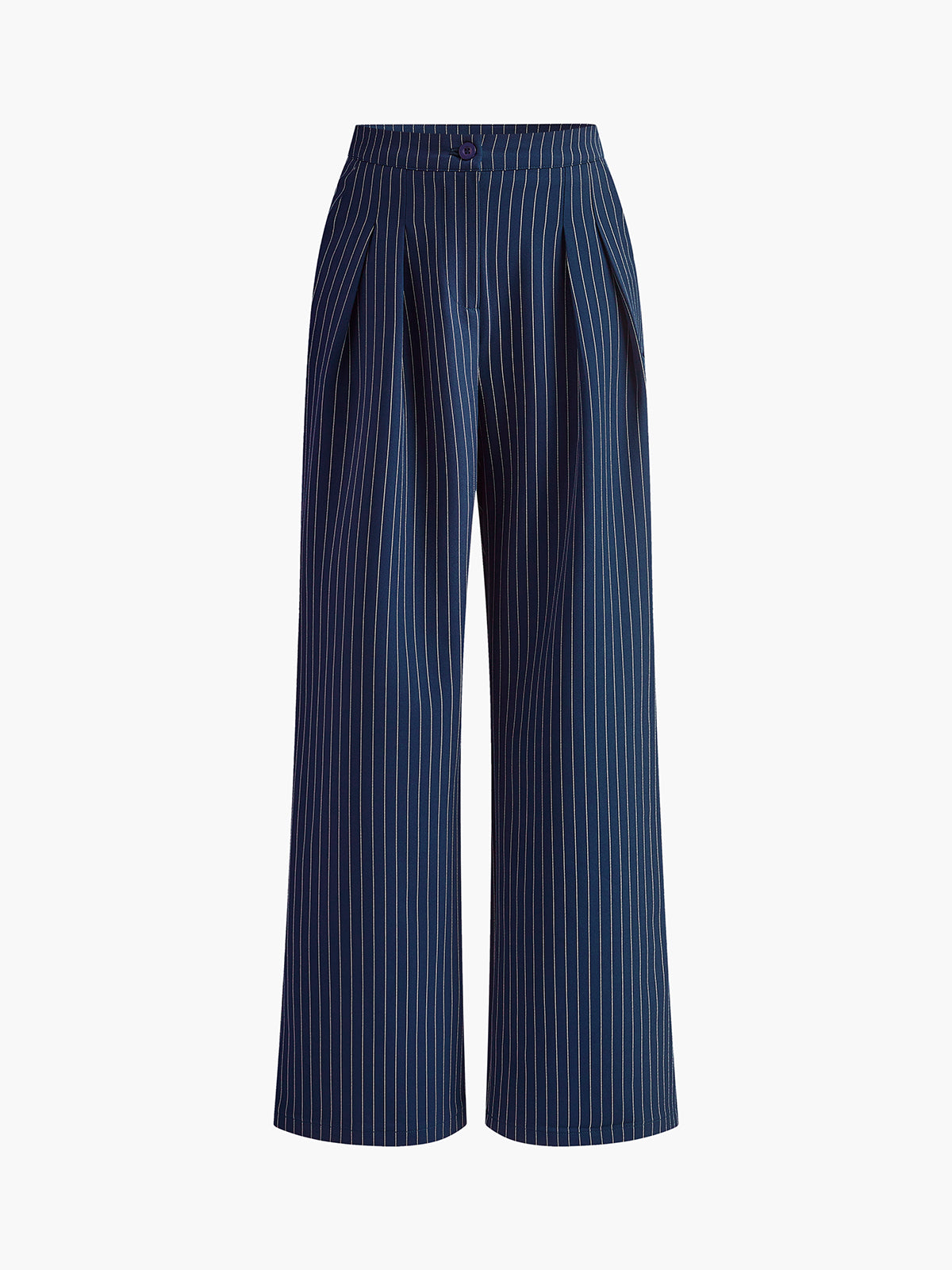 Pantalón Ancho Plisado de Raya Diplomática