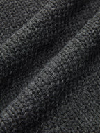 Double-Zip Pockets Lapel Cardigan