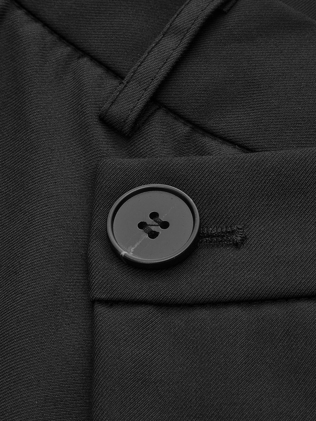 Pantalón de Vestir Ancho Asimétrico con Capas y Botones