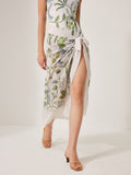 Chiffon Tie-Detail Cover-Up Skirt