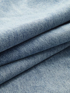 Jeans Anchos de Cintura Asimétrica