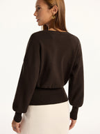 Split Hem V-Neck Cardigan