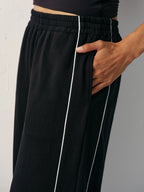 Pantalón de Chándal de Cintura Media con Raya Lateral