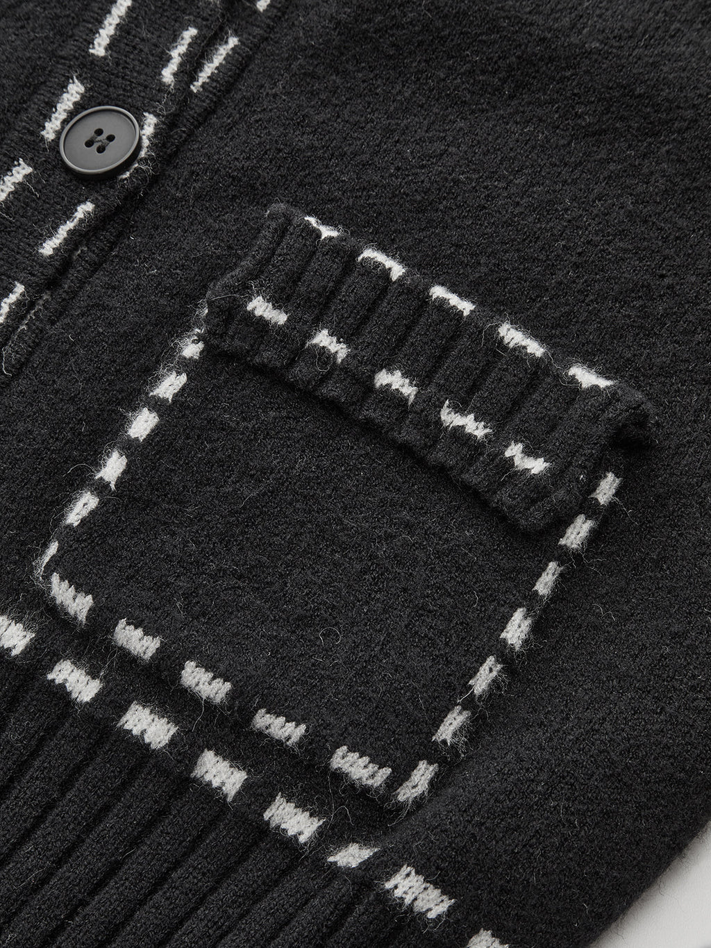 Contrast Trim Cardigan