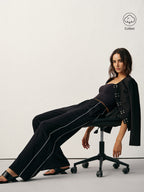 Pantalón de Chándal de Cintura Media con Raya Lateral
