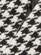 Falda Maxi de Tweed Pata de Gallo con Abertura Frontal
