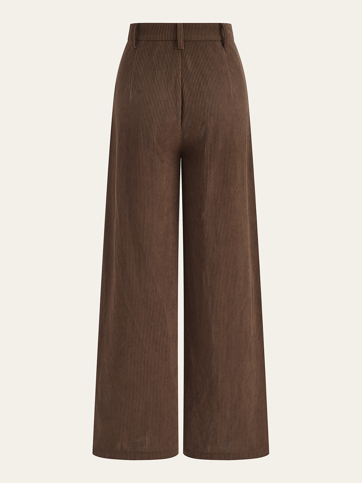Pantalón Ancho Plisado de Pana