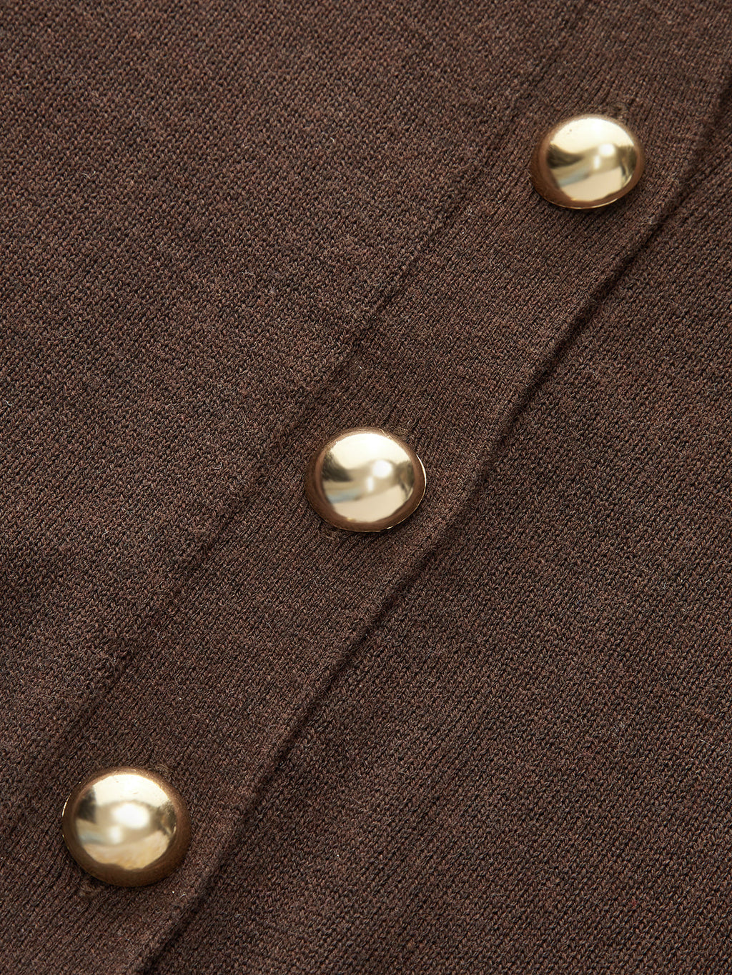 Metal Button Knit Cardigan