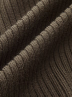Metal Button Ribbed Cardigan