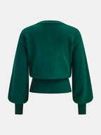 Metal Detail V-Neck Cardigan