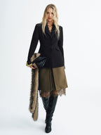 Lace Detail Fitted Blazer